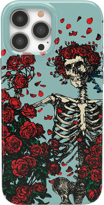 Forever Grateful | Grateful Dead Skeleton Floral Case